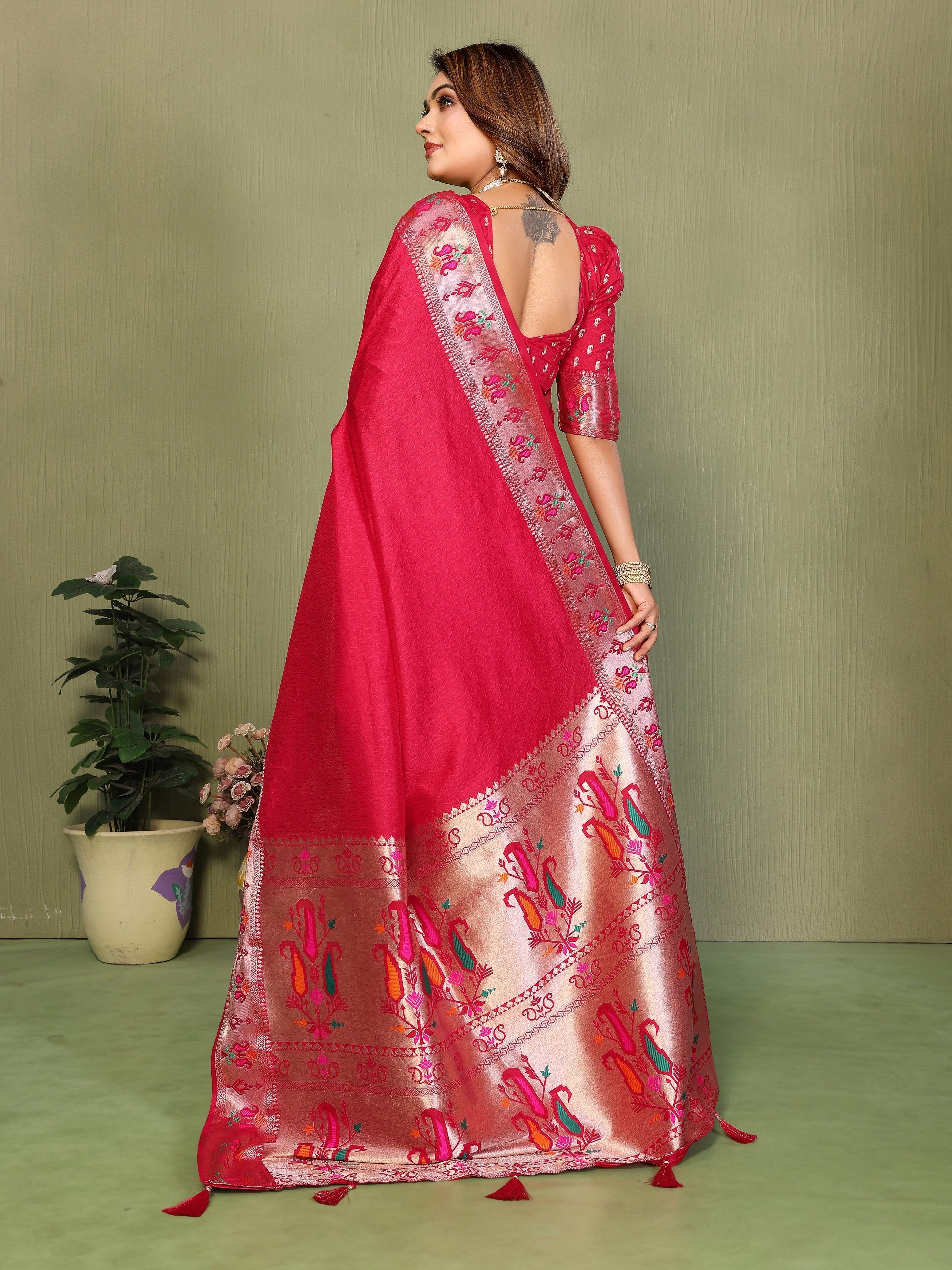 latest Pure Silk Paithani Saree