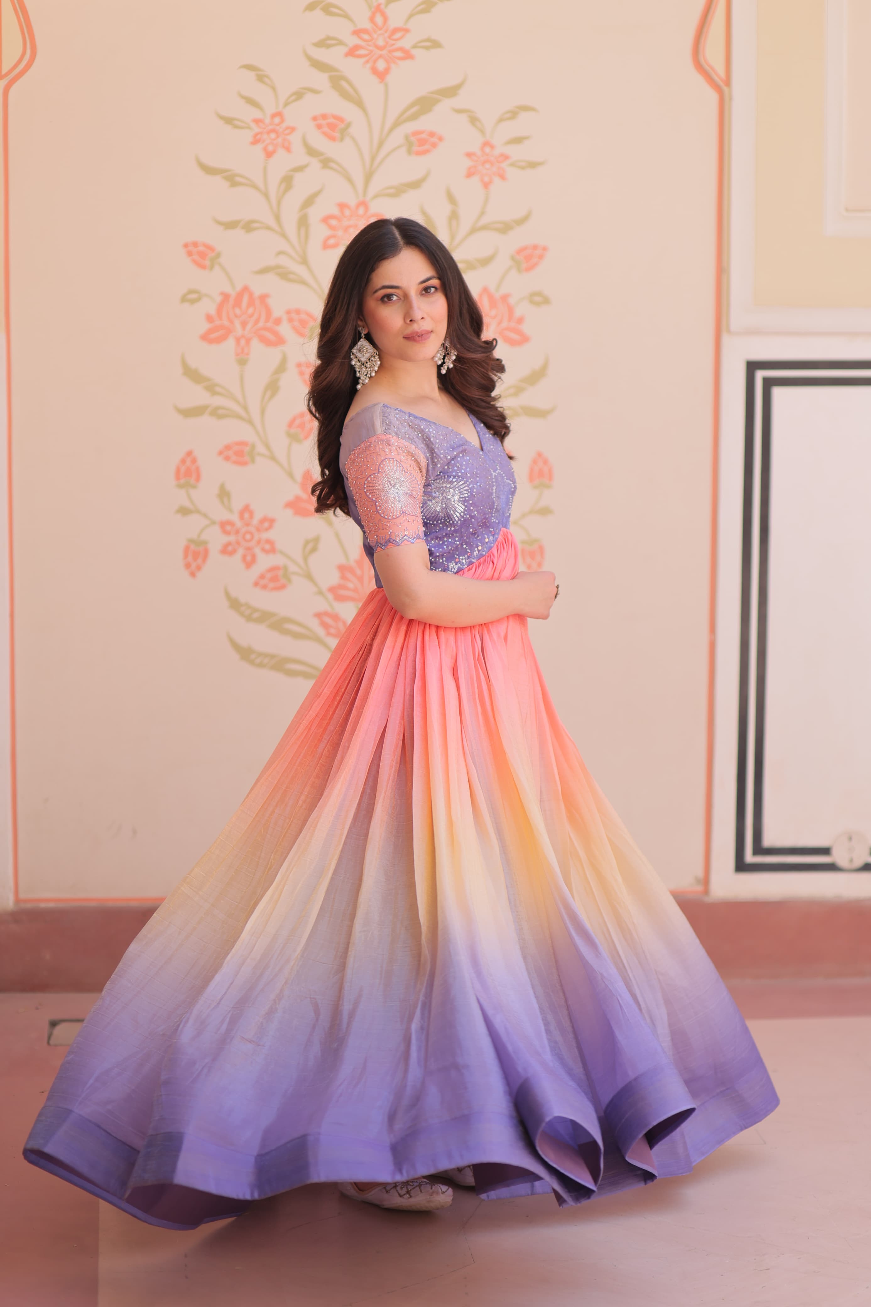 Rainbow Color Gown