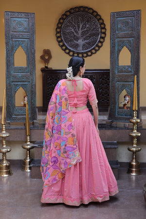 Heavy flare 3.5 meter lehenga flowy look