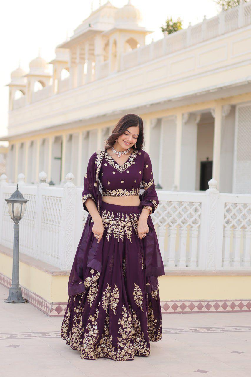  georgette lehenga choli