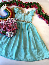 Exclusive Chinnon Kids Gown with Handwork Top