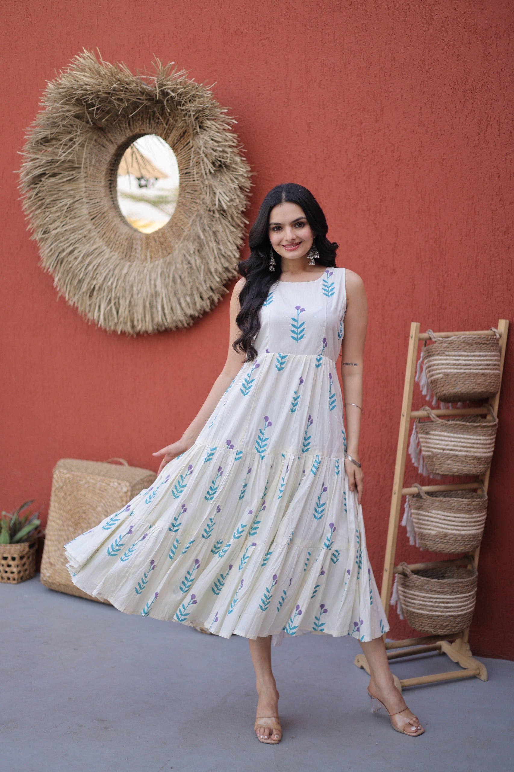 sleeveless cotton kurti summer wear
