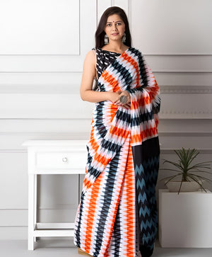 Casual wear linen saree for women