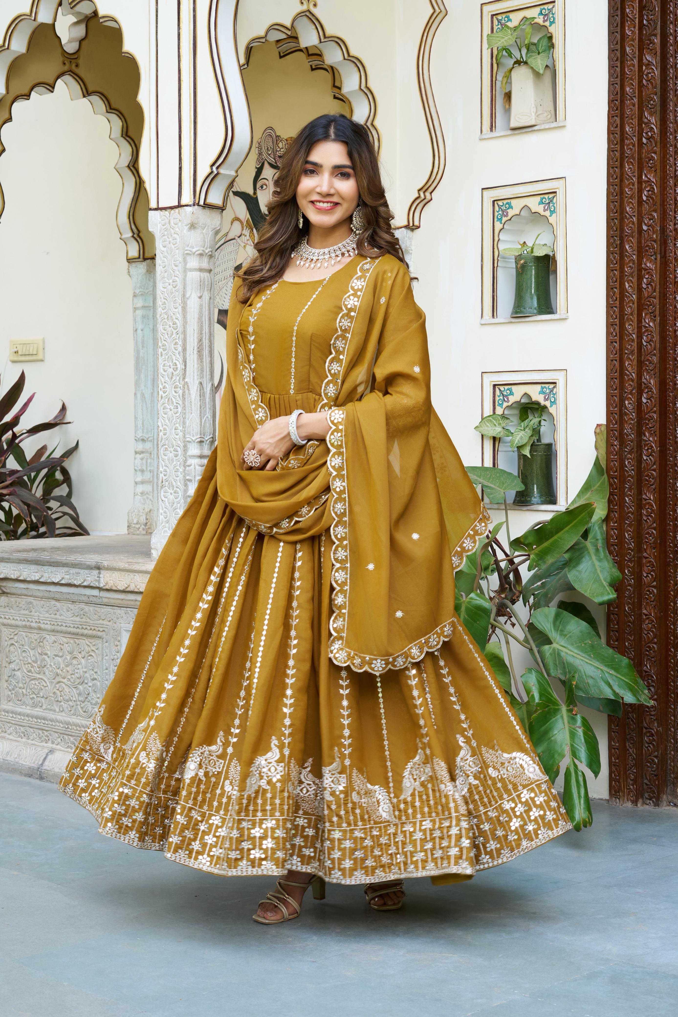 Long Gown with Dupatta Online
