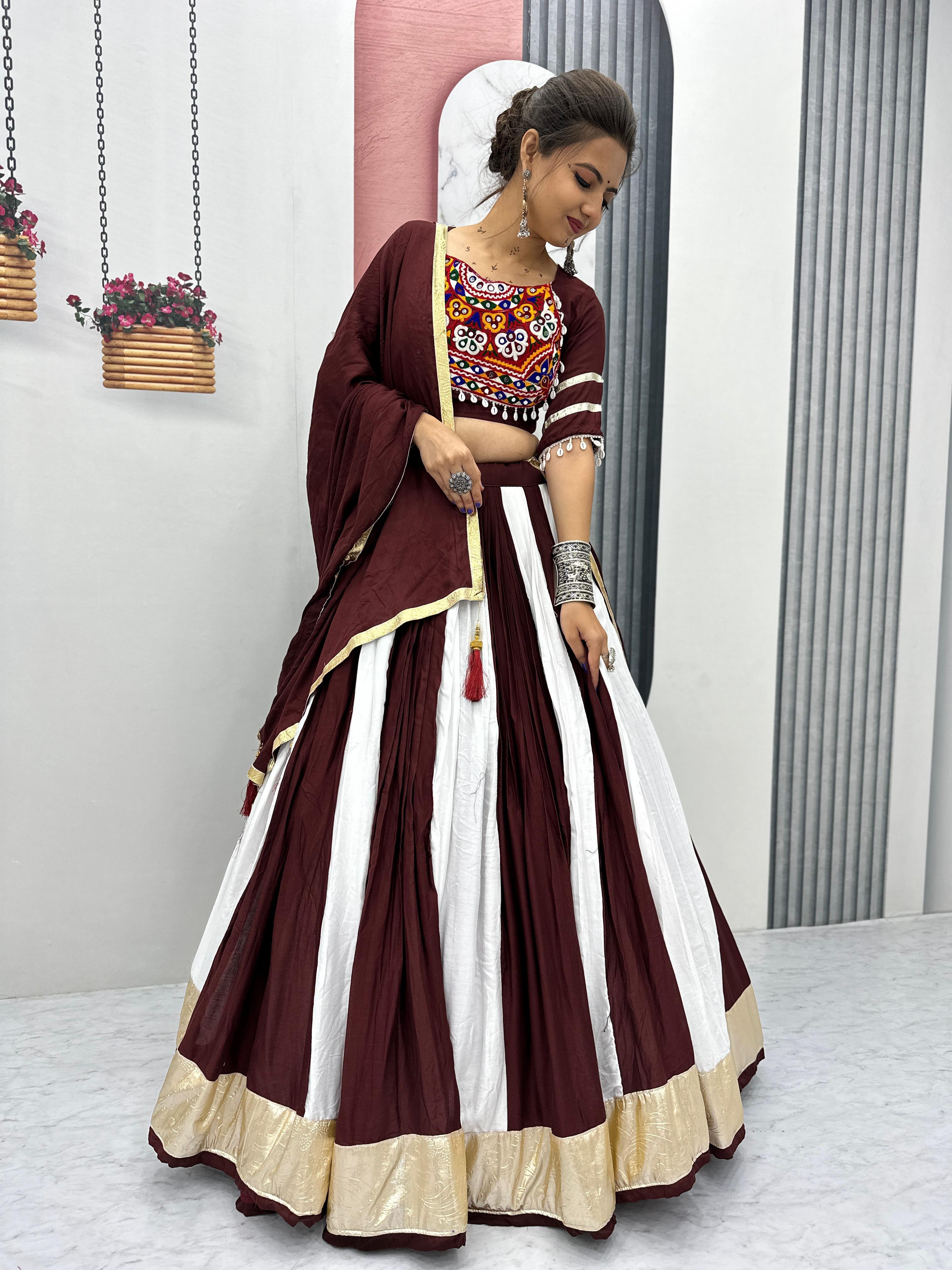 Elegant festive lehenga choli outfit

