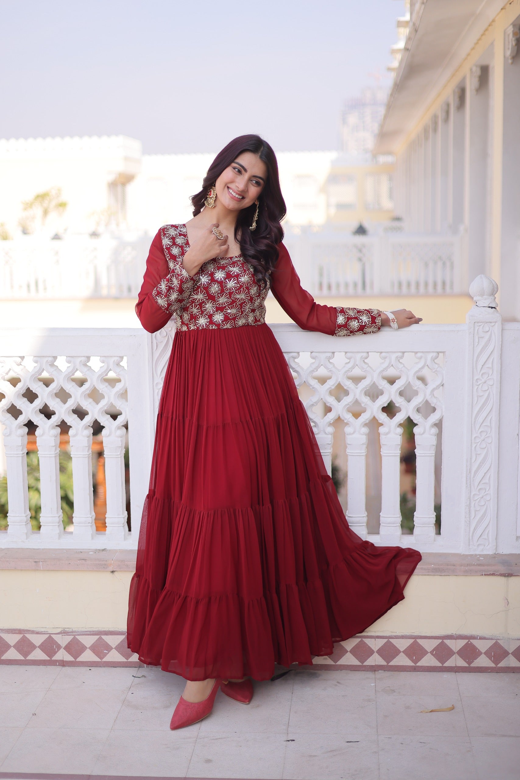 Premium georgette gown collection