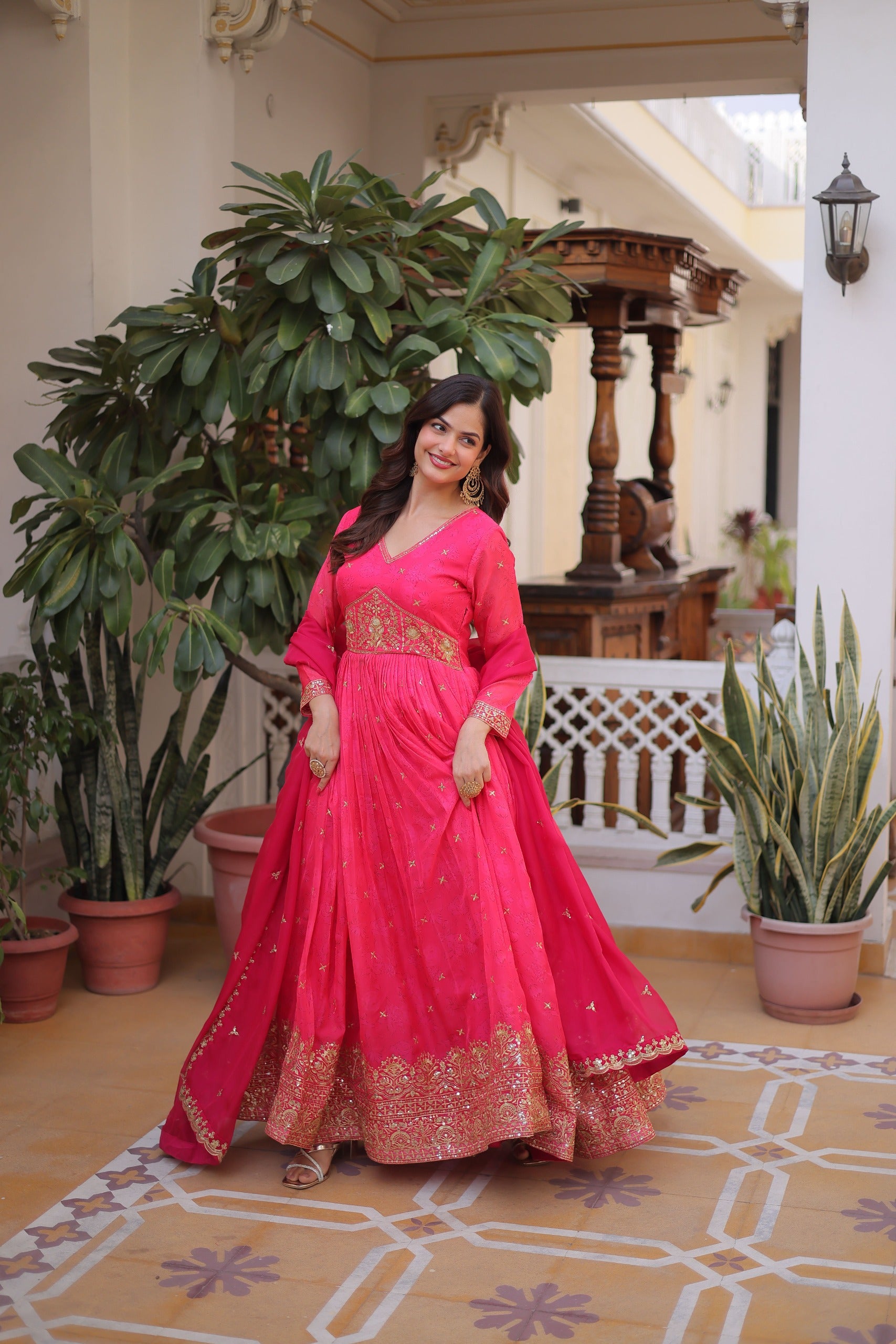 Latest Festive Wear Anarkali Gown for Women Online