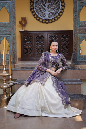 ready to wear lehenga with stitched blouse full sleeves