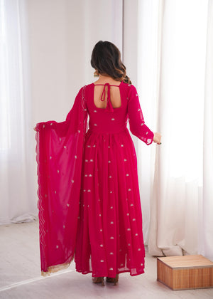 Buy Pink Embroidered Dress online in India