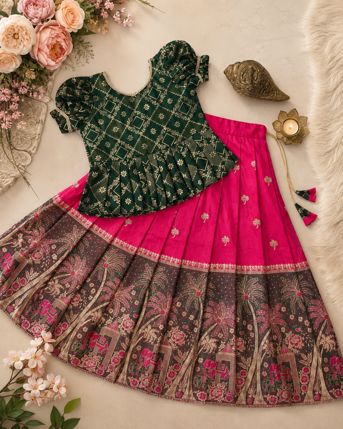 Festive Wear Traditional Outfit for Girls