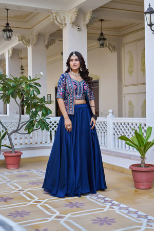 Fully Stitched Lehenga Choli with Koti