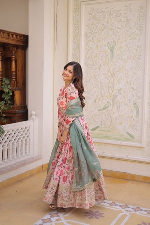 Ready-made ethnic gown for festive occasions