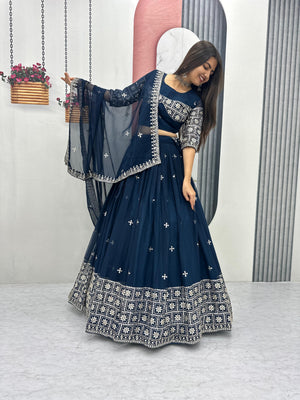 Traditional festive lehenga choli for women
