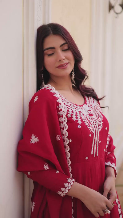 Latest red gown collection for women