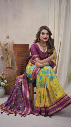 festive silk saree for women