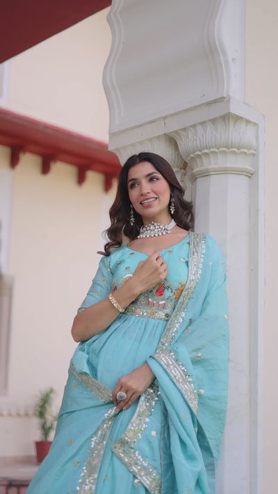 party Wear lehenga choli vastralyn