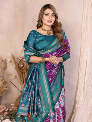 Shop Online Ikkat Silk Sarees 