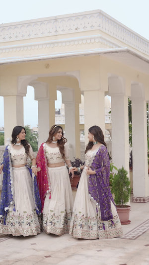 Pure Tissue Silk Lehenga Choli for womens