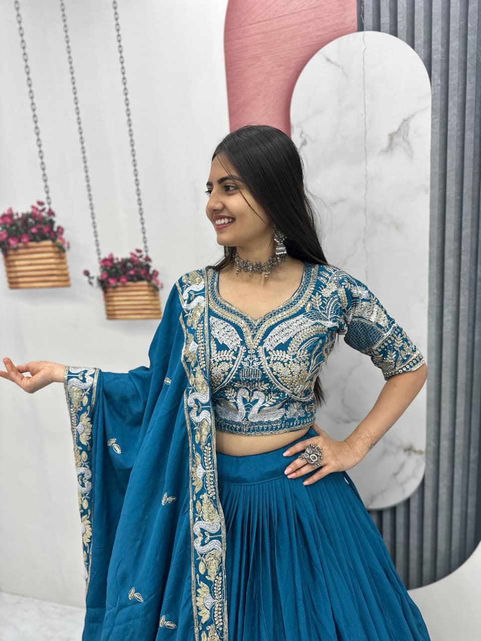 Premium festive lehenga choli outfit