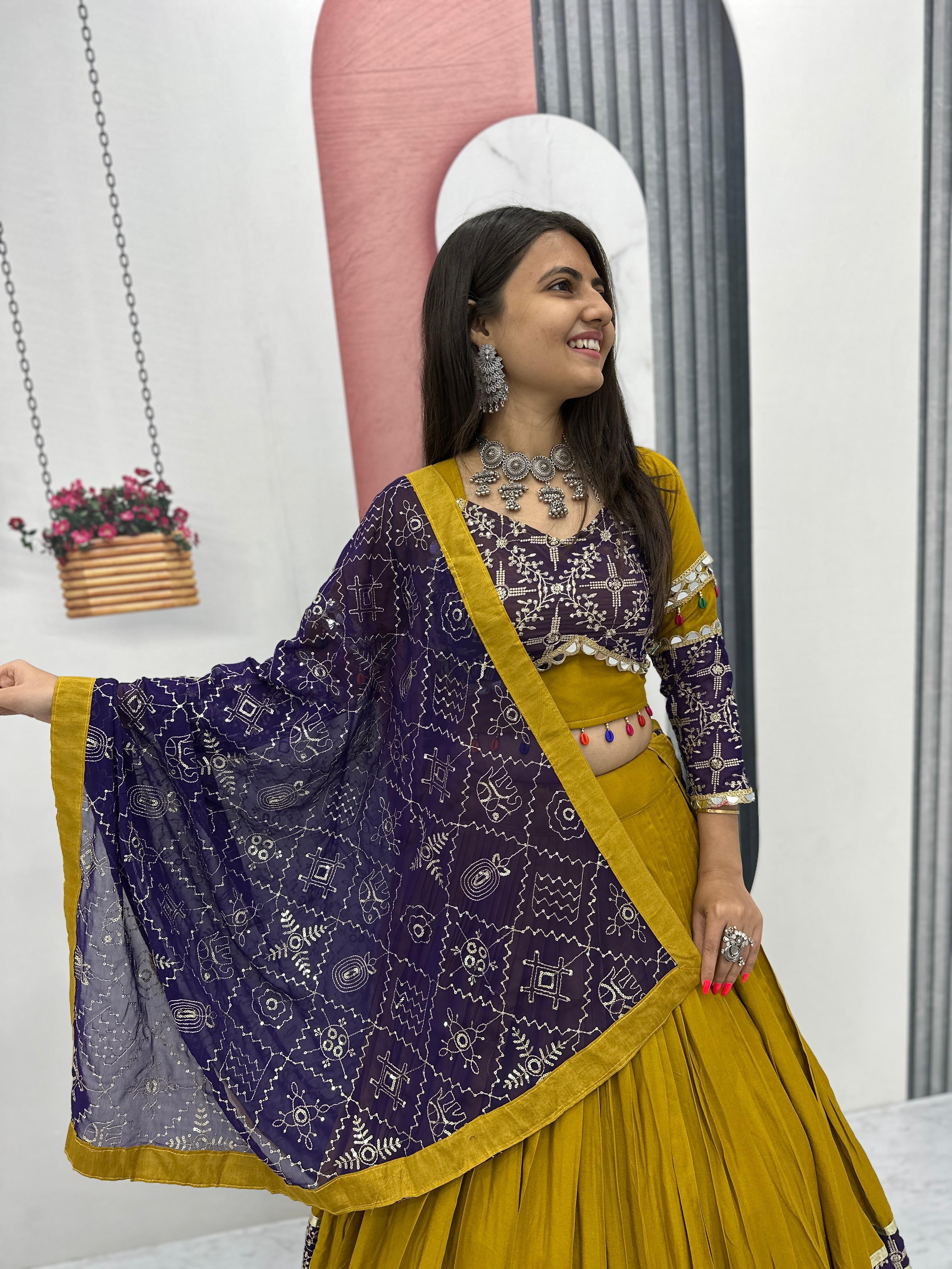 Pure cotton lehenga set for women online

