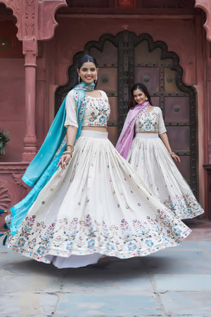 Embroidered Lehenga Choli with Full Flair