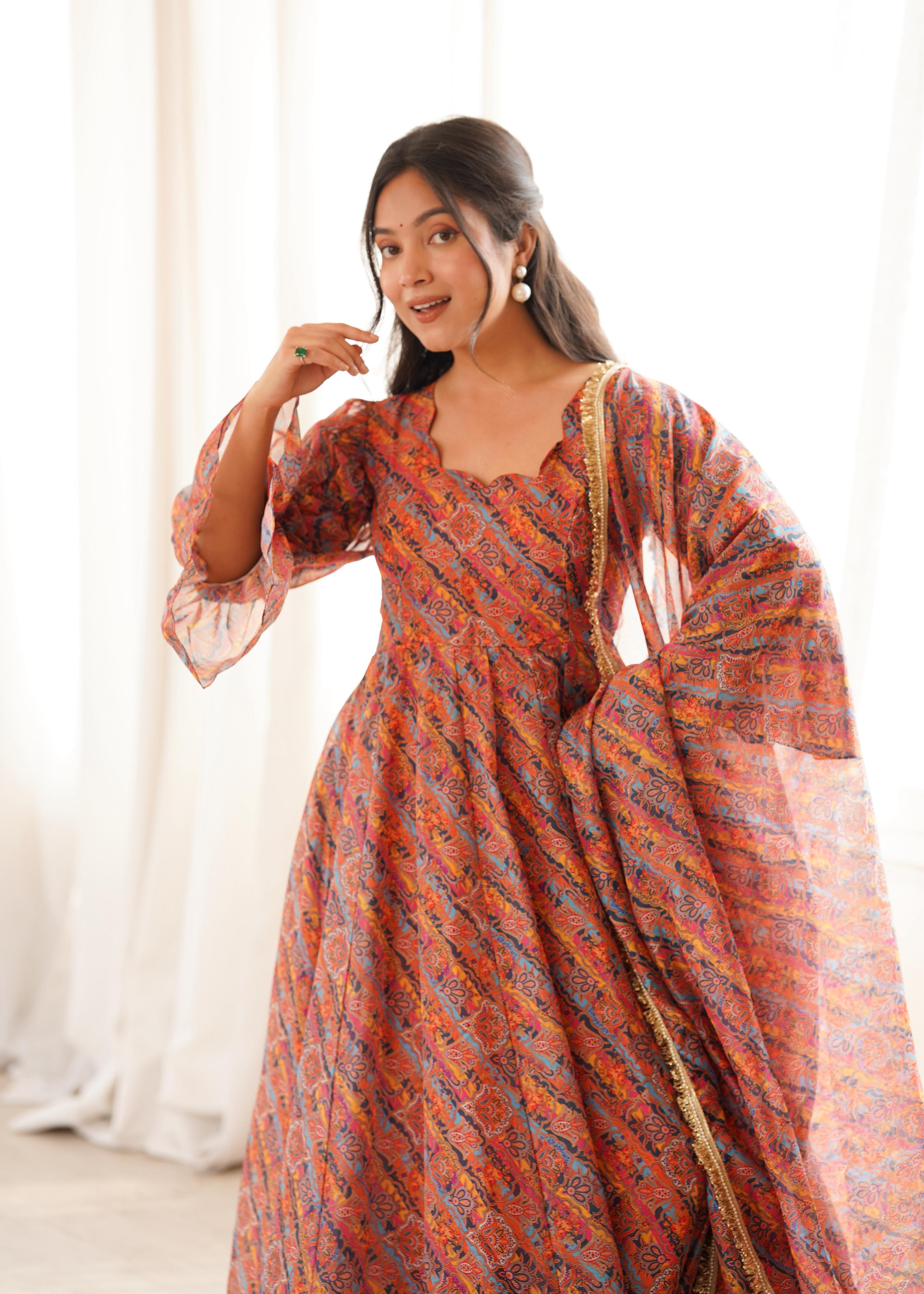 Latest Designer Organza Gown for Women