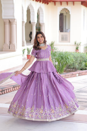 Party wear embroidered lehenga choli