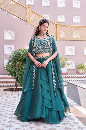 Royal lehenga choli design for engagement and reception wear