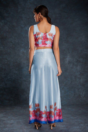  sleeveless satin outfit for women