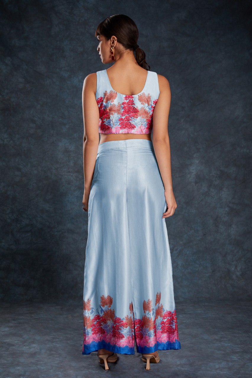  sleeveless satin outfit for women