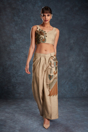 printed linen co-ord