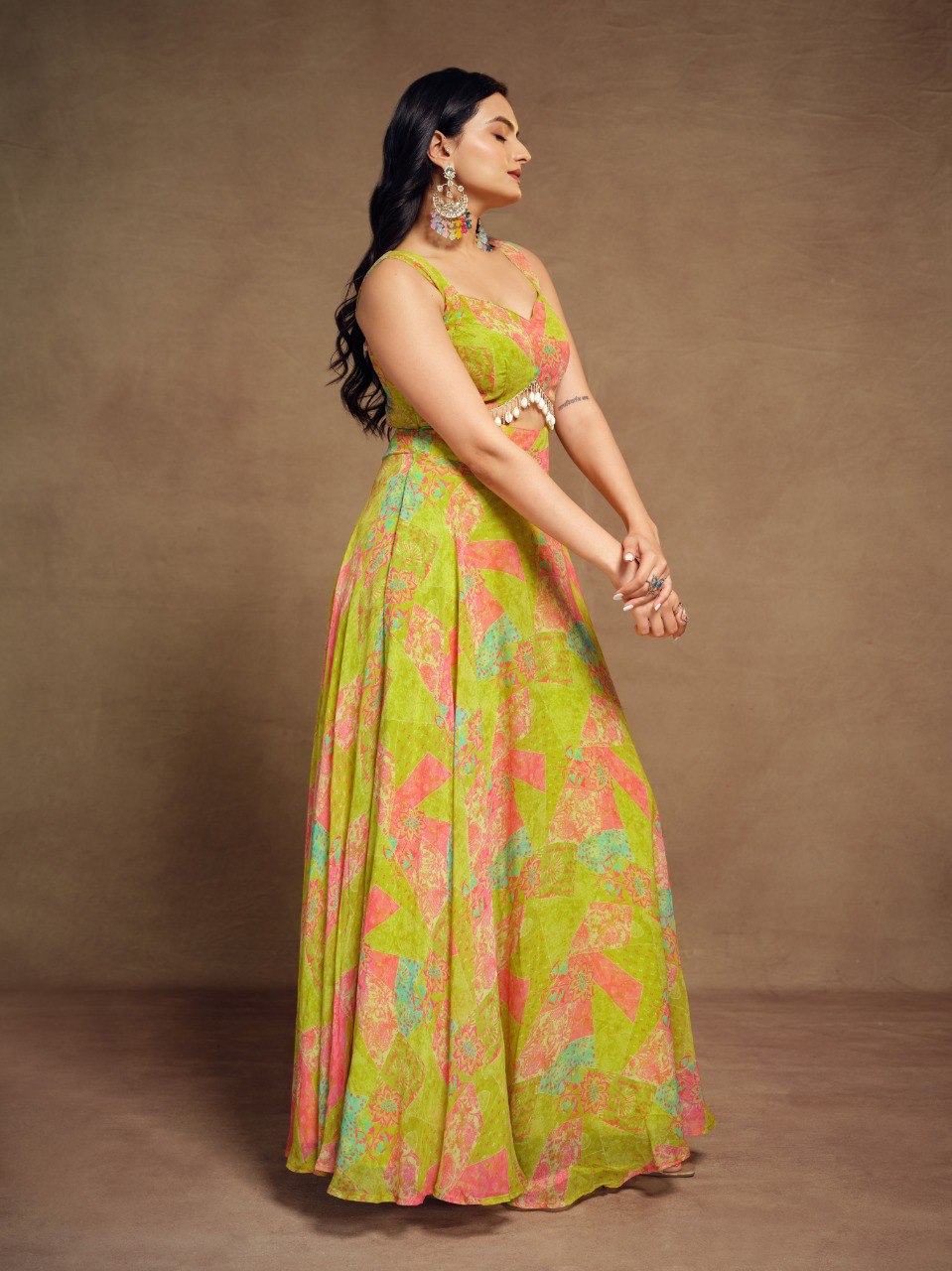 floral gown