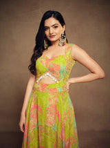  faux georgette gown