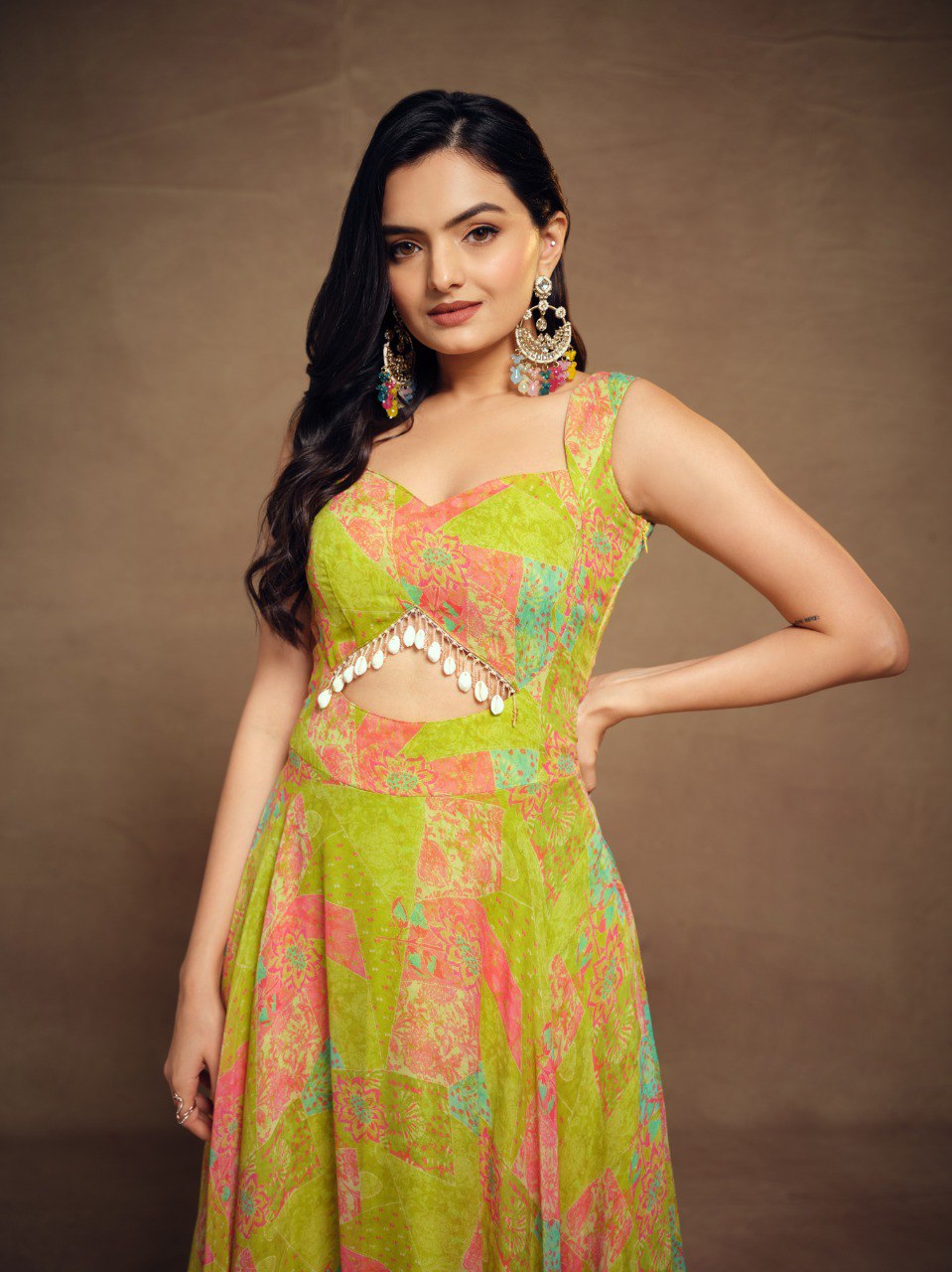  faux georgette gown