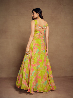  digital printed gown