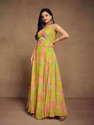 printed Indian gown