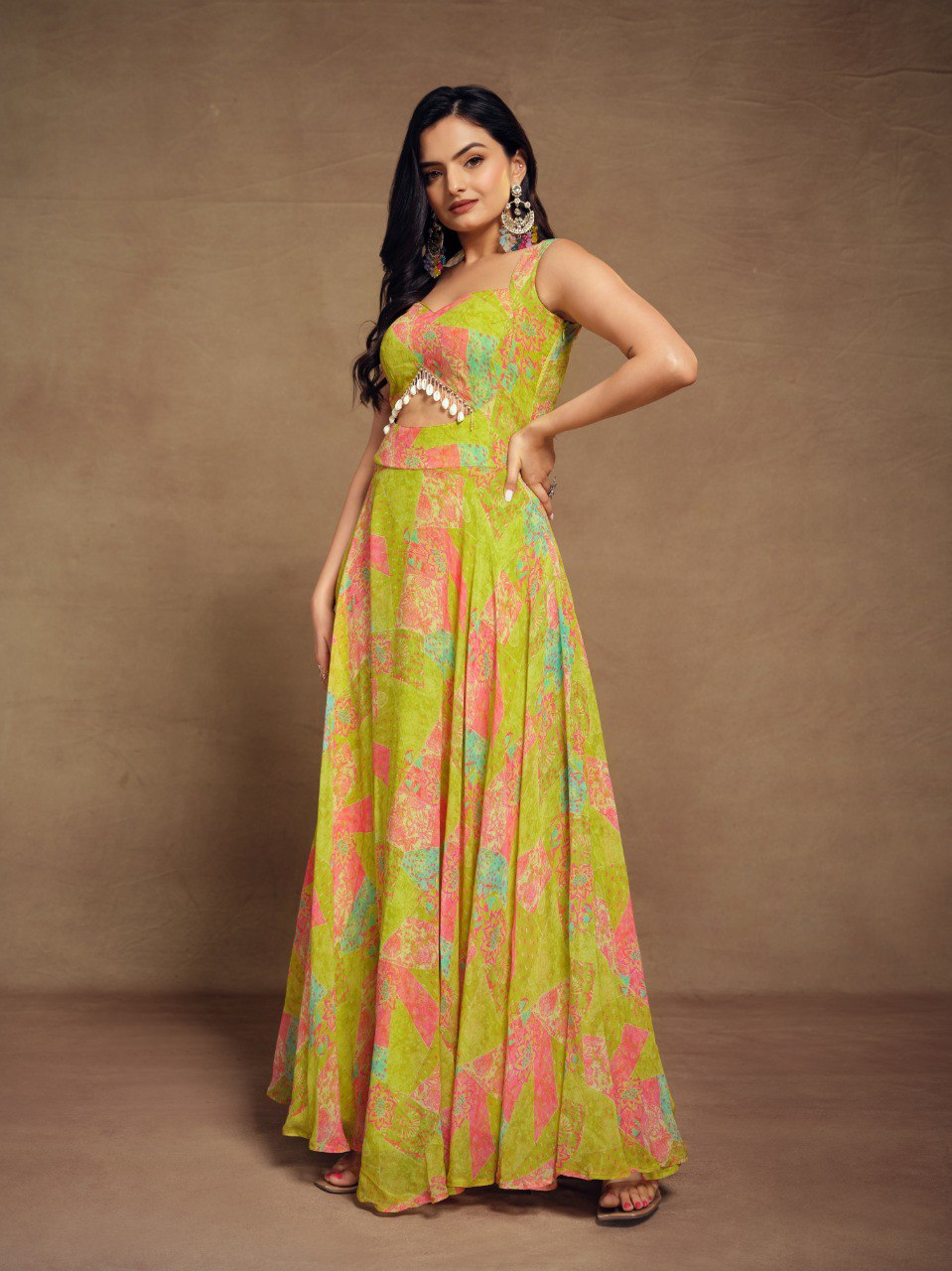 printed Indian gown