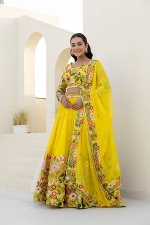  floral embroidery lehenga