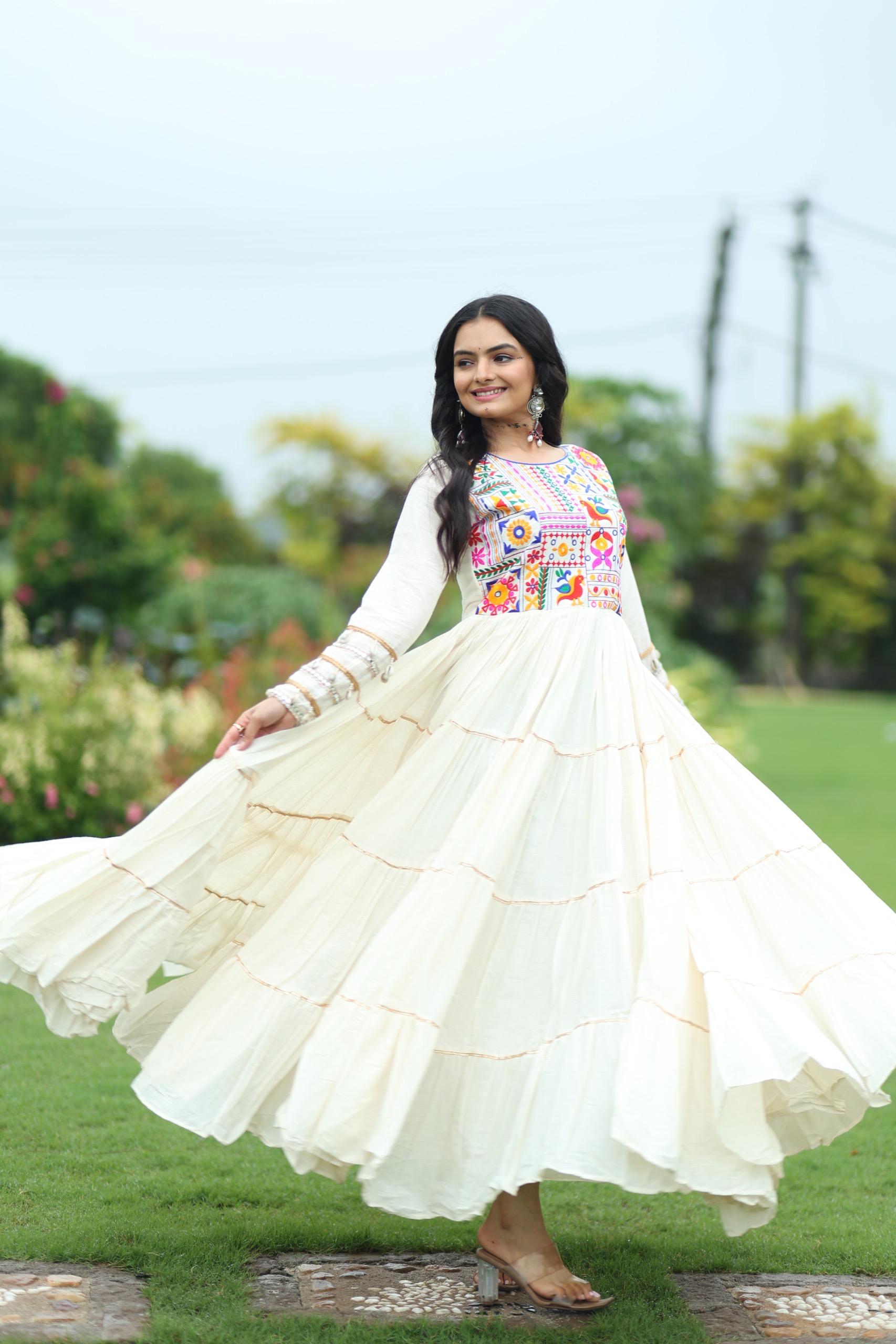 gota patti gown