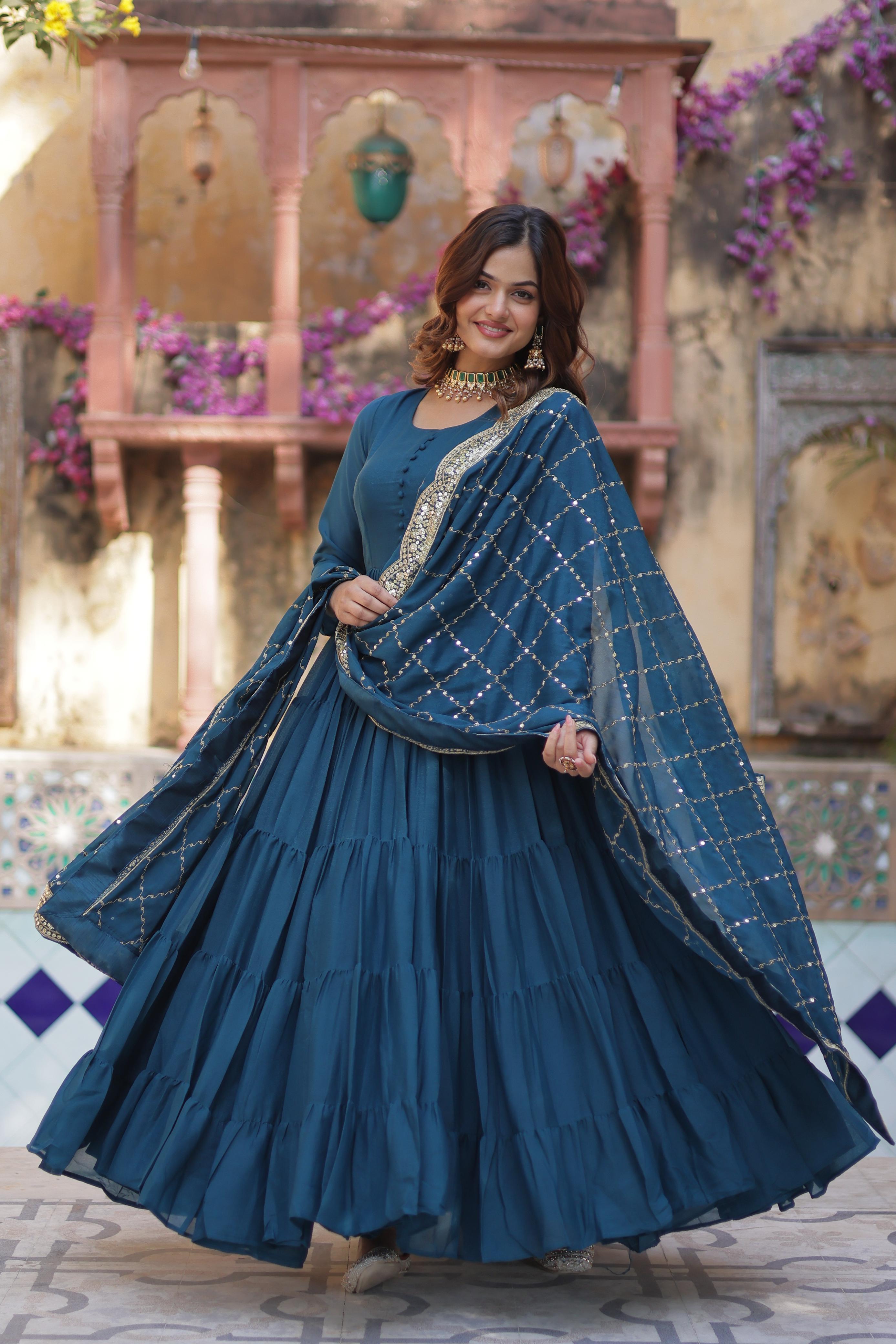  Star Georgette gown
