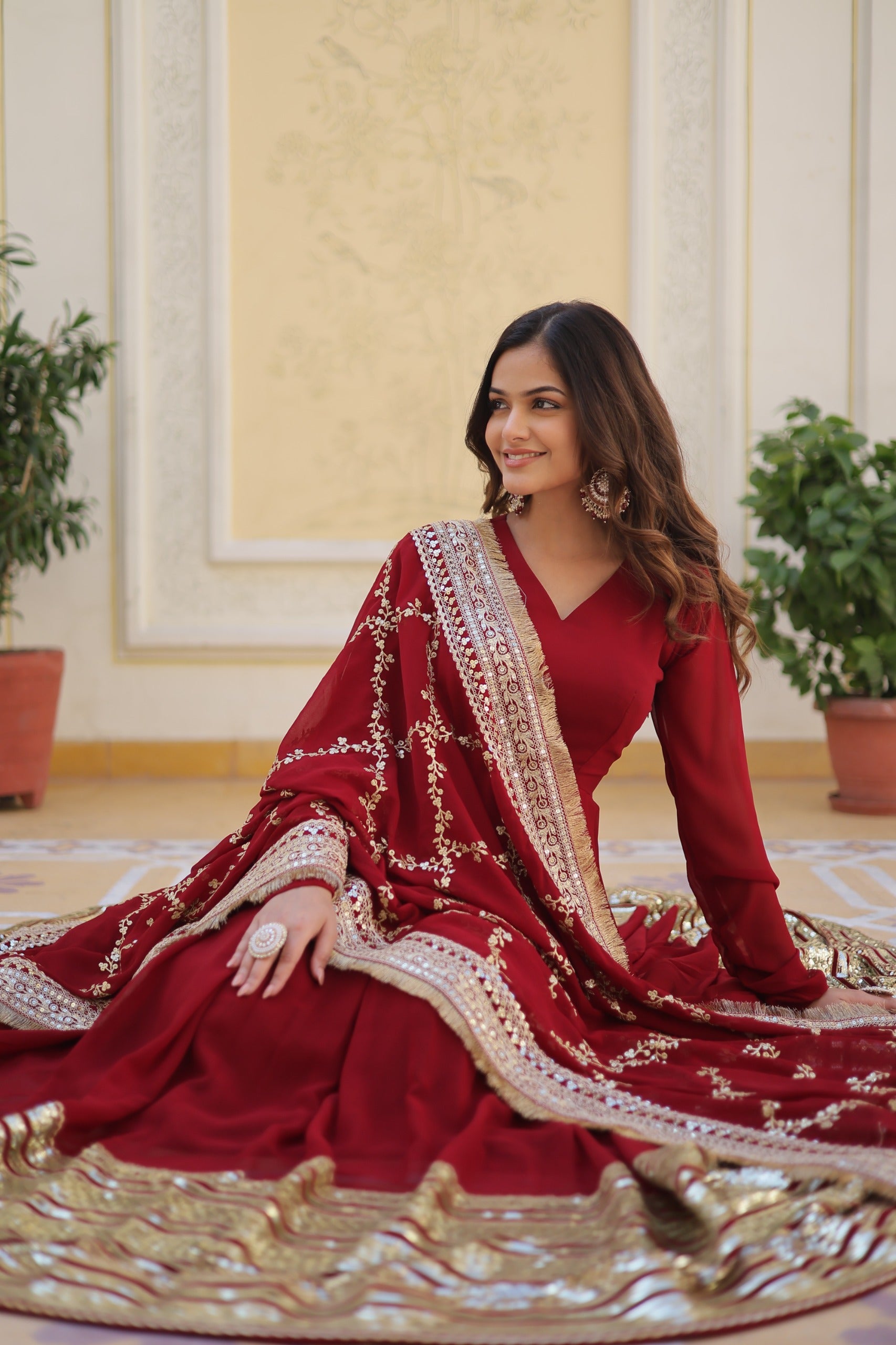 Maroon Gown
