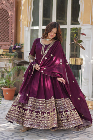  shimmer vichitra gown