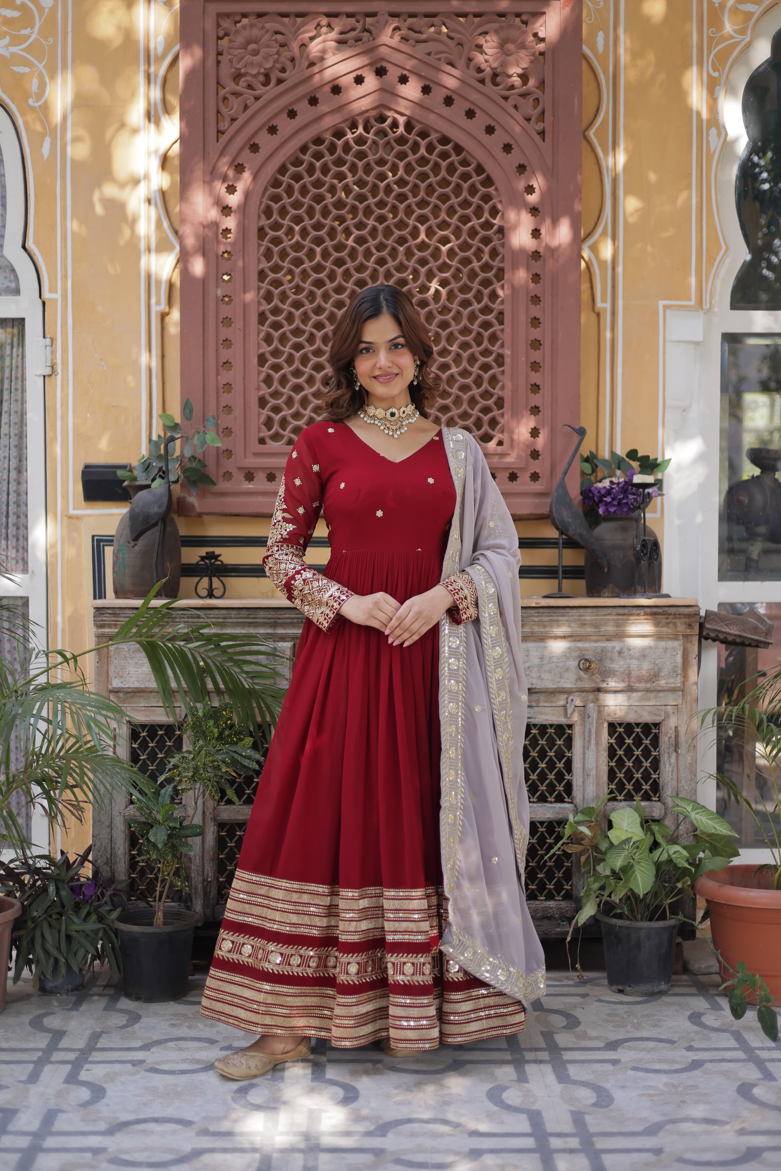  Indian festive gown