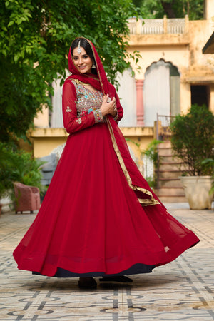Designer Gown with Dupatta