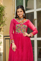 vastralyn  Faux Georgette Gown