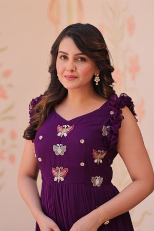 Butterfly Embroidery Dress