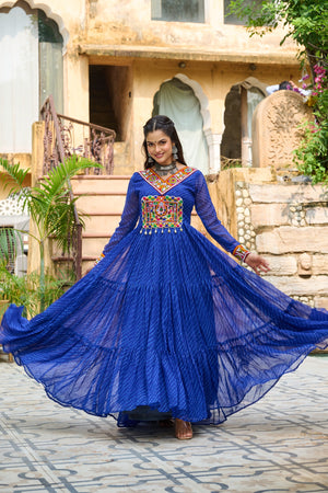 vastralyn Faux Georgette gown