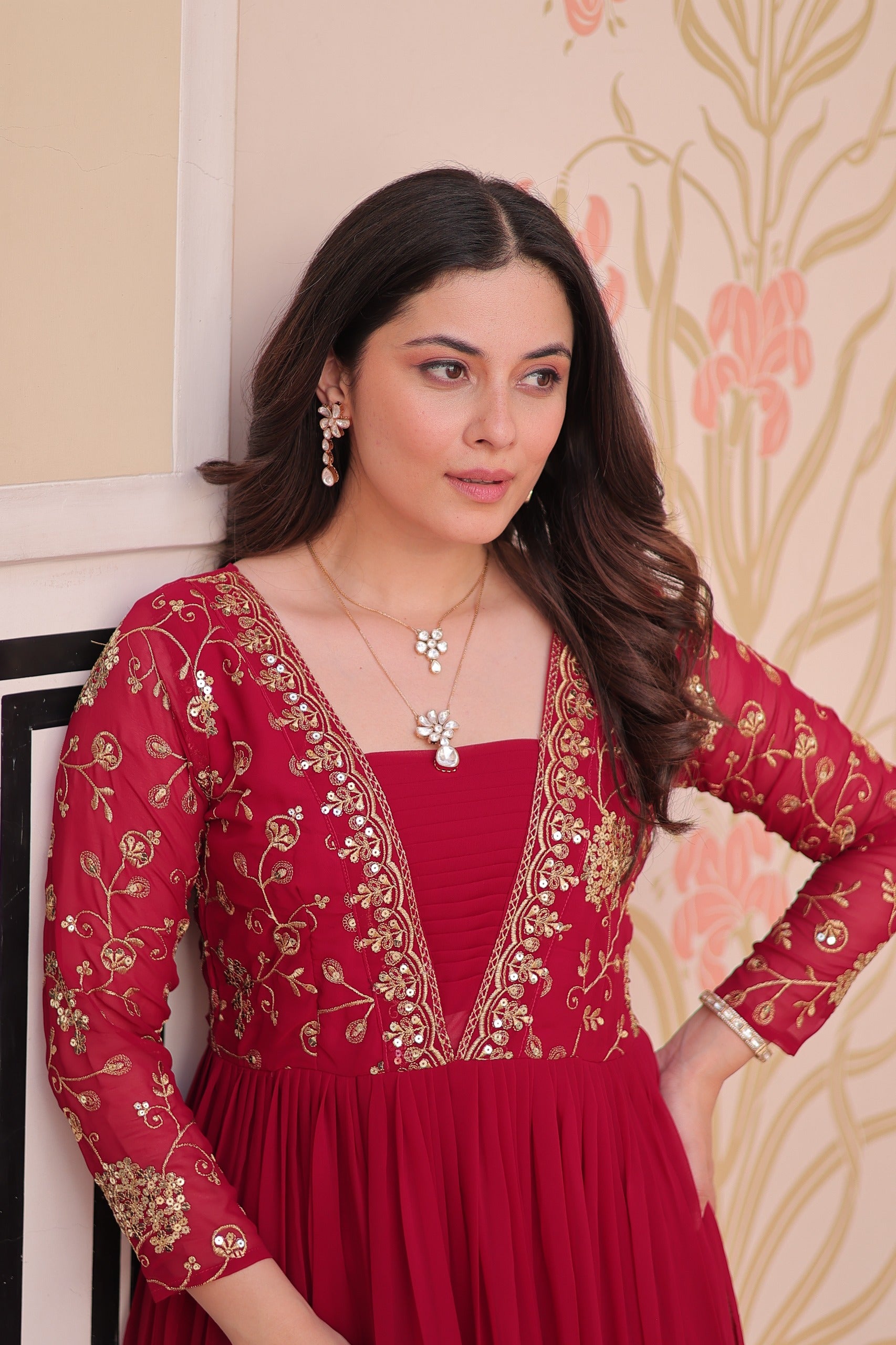 Faux Blooming Gown Rani