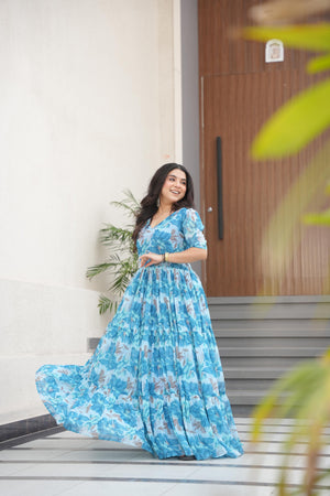 women’s georgette gown