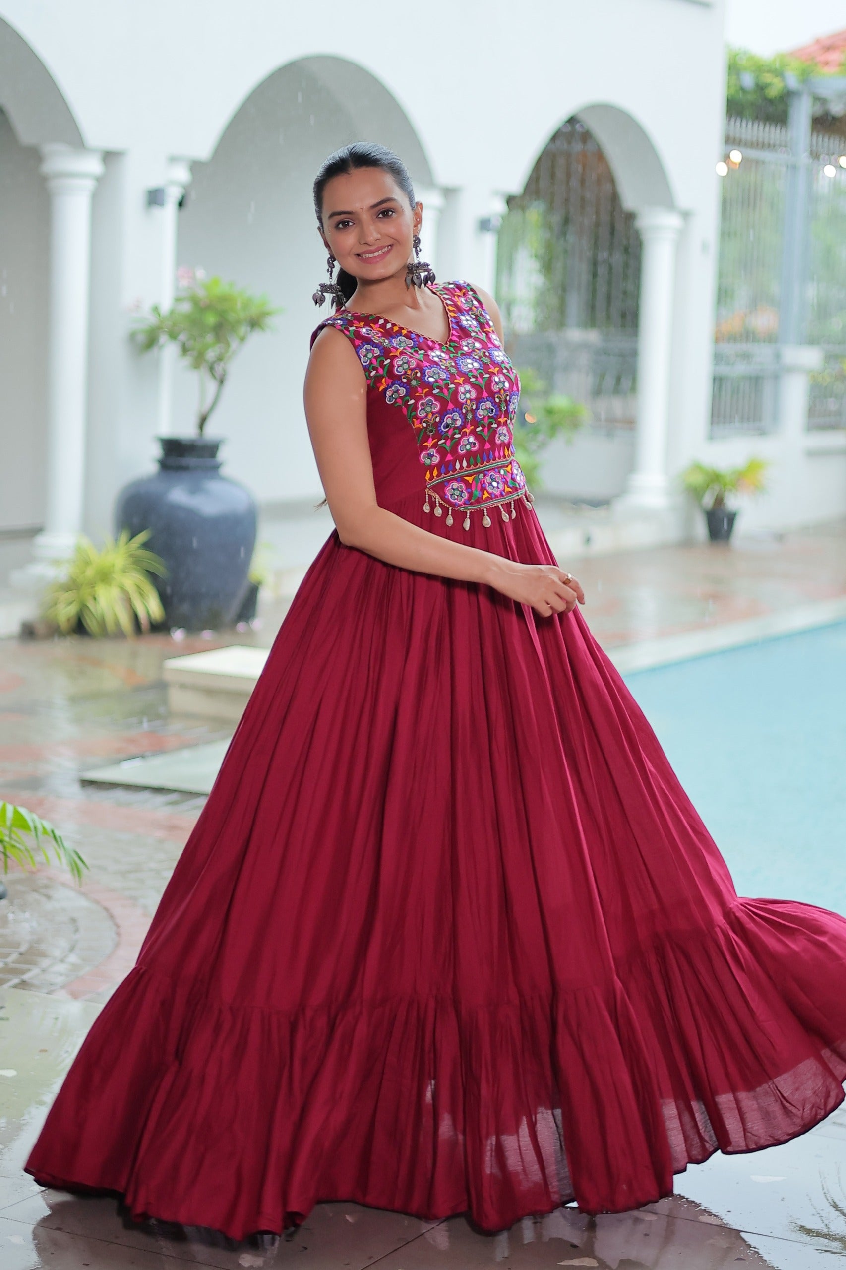  full flared gown
